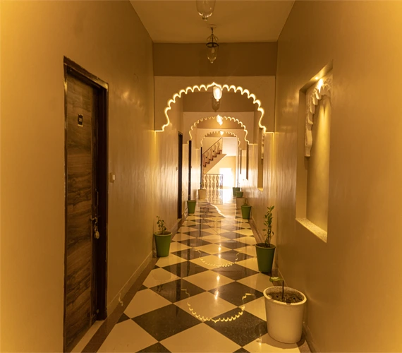 Hotel Kalyan Vilas Udaipur rooftop pool and valley view